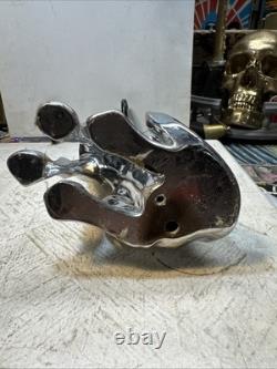 Small Chrome Panther In Seated Position Movie Prop Decor