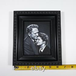 Spencer Tracy Hepburn Film Art Painting 4x5 Canvas Movie Memorabilia Portrait