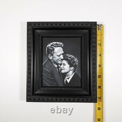 Spencer Tracy Hepburn Film Art Painting 4x5 Canvas Movie Memorabilia Portrait