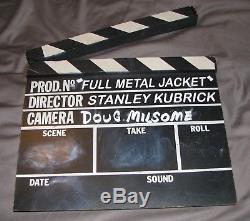 Stanley Kubrick Full Metal Jacket Original Set Used Clapper Clap Board Slate