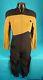 Star Trek TNG STARFLEET Costume Uniform Jumpsuit Gold screen used C. O. A. Prop