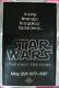 Star Wars (1977) Original Movie Poster 10th Anniversary Mylar Rolled