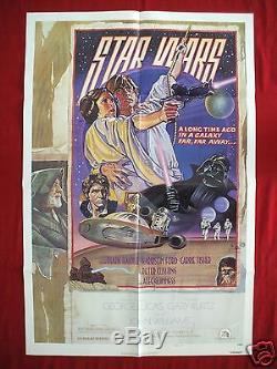 Star Wars 1977 Original Movie Poster Authentic Style D Darth Vader Halloween