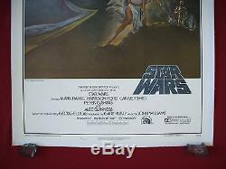 Star Wars 1977 Original Movie Poster Style A 1st Printing 77/21-0 Linen Backed