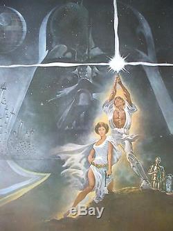 Star Wars 1977 Original Movie Poster Style A 1st Printing 77/21-0 Linen Backed