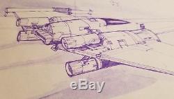 Star Wars A New Hope prop X-wing production dyeline