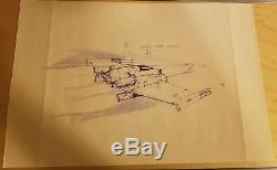 Star Wars A New Hope prop X-wing production dyeline
