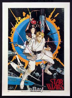 Star Wars Luke Skywalker Howard Chaykin Very First Star Wars Poster 1976 Rolled