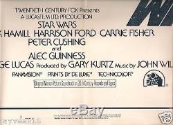 Star Wars Original 1977 Style A Color 1-sheet Poster Half-price Sale! Artwork Sf