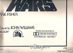 Star Wars Original 1977 Style A Color 1-sheet Poster Half-price Sale! Artwork Sf