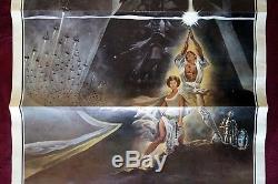 Star Wars Original Movie Poster Style A 1sh 1977 A New Hope Vintage Trifold