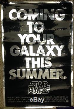 Star Wars / Original Teaser Poster Mylar World Con Giveaway Rare