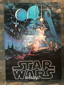 Star Wars Poster Vintage Hildebrandt 1977 Movie Poster 28 X 20 Original