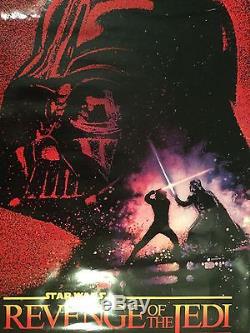 Star Wars REVENGE OF THE JEDI ROLLED Original Teaser MOVIE POSTER 1983 Return