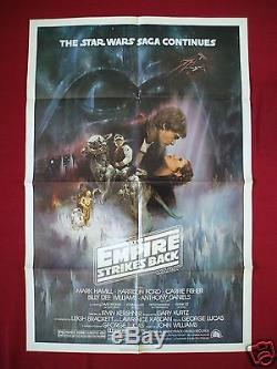 Star Wars The Empire Strikes Back 1980 Original Movie Poster 1sh Style A Nm-m