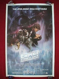 Star Wars The Empire Strikes Back 1980 Original Movie Poster Gwtw Style A Rolled