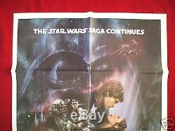 Star Wars The Empire Strikes Back 1980 Original Movie Poster Int'l Gwtw Style A