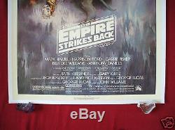 Star Wars The Empire Strikes Back 1980 Original Movie Poster Linen Backed Gwtw