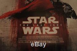 Star Wars The Last Jedi original IMAX DS movie poster Bus Shelter 4'X6' RARE