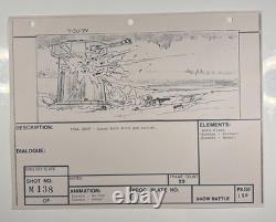Star wars storyboard Empire Strikes Back movie Prop Rebel Disney Art EB2-22