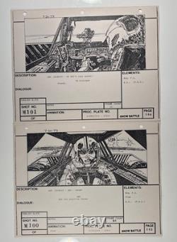 Star wars storyboard Empire Strikes Back movie Prop Rebel Disney Art EB2-28
