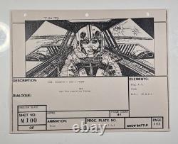 Star wars storyboard Empire Strikes Back movie Prop Rebel Disney Art EB2-28