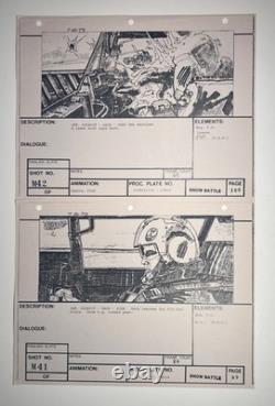 Star wars storyboard Empire Strikes Back movie Prop Rebel Disney Art EB2-7