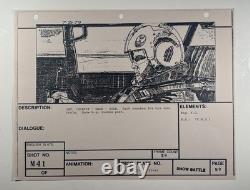 Star wars storyboard Empire Strikes Back movie Prop Rebel Disney Art EB2-7