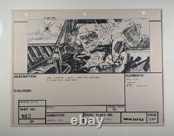 Star wars storyboard Empire Strikes Back movie Prop Rebel Disney Art EB2-7