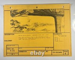 Star wars storyboard Empire Strikes Back movie Prop Rebel Disney Art EB2-79