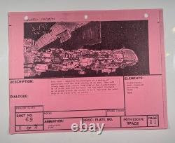Star wars storyboard Empire Strikes Back movie Prop Rebel Disney Art EB2-88