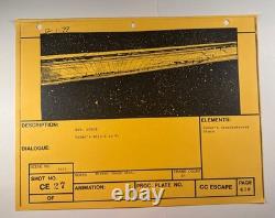 Star wars storyboard Empire Strikes Back movie Prop Rebel Disney Art EB3-50
