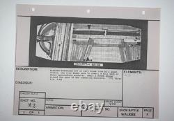 Star wars storyboard Empire Strikes Back movie Prop Rebel Disney Vtg Art EB1-106