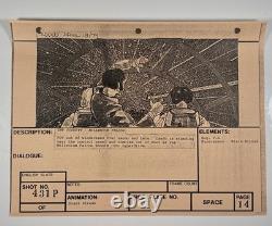 Star wars storyboard Empire Strikes Back movie Prop Rebel Disney Vtg Art EB1-121