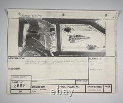 Star wars storyboard Empire Strikes Back movie Prop Rebel Disney Vtg Art EB1-139