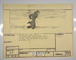 Star wars storyboard Empire Strikes Back movie Prop Rebel Disney Vtg Art EB1-26