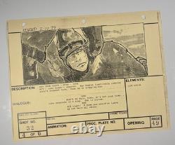 Star wars storyboard Empire Strikes Back movie Prop Rebel Disney Vtg Art EB1-27