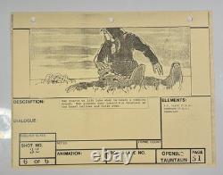 Star wars storyboard Empire Strikes Back movie Prop Rebel Disney Vtg Art EB1-28