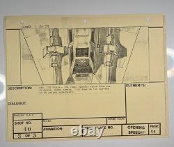 Star wars storyboard Empire Strikes Back movie Prop Rebel Disney Vtg Art EB1-43
