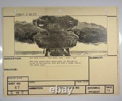 Star wars storyboard Empire Strikes Back movie Prop Rebel Disney Vtg Art EB1-46