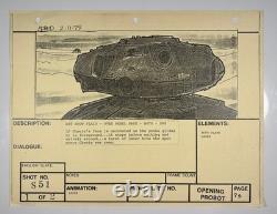 Star wars storyboard Empire Strikes Back movie Prop Rebel Disney Vtg Art EB1-50