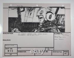 Star wars storyboard Empire Strikes Back movie Prop Rebel Disney Vtg Art EB1-67