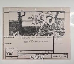 Star wars storyboard Empire Strikes Back movie Prop Rebel Disney Vtg Art EB1-73