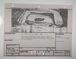 Star wars storyboard Empire Strikes Back movie Prop Rebel Disney Vtg Art EB1-93