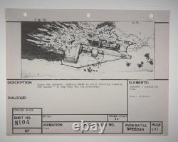 Star wars storyboard Empire Strikes Back movie Prop Rebel Disney Vtg Art EB1-96