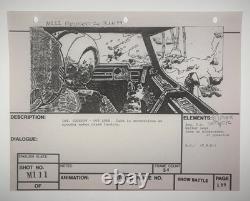 Star wars storyboard Empire Strikes Back movie Prop Rebel Disney Vtg Art EB1-99