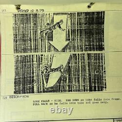 Star wars storyboards Empire Strikes Back movie prop BESPIN LUKE DARTH VADER Art