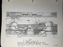 Star wars storyboards Empire Strikes Back movie prop HOTH AT-AT DRIVERS EARLY