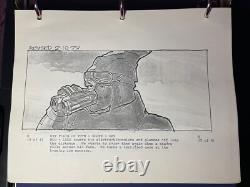Star wars storyboards Empire Strikes Back movie prop HOTH LUKE TAUNTAUN ESB Art