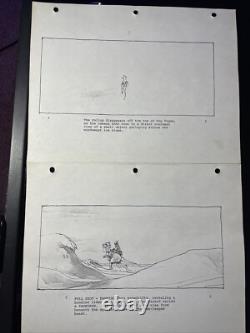 Star wars storyboards Empire Strikes Back movie prop HOTH TAUNTAUN OPENING SCENE